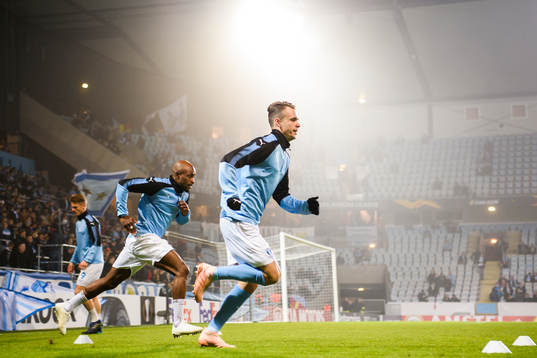 Fouad Bachirou and Andreas Vindheim of Malmö FF