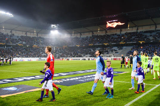 Behrang Safari and Lasse Nielsen of Malmö FF