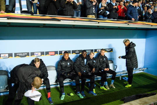 The bench of Malmö FF