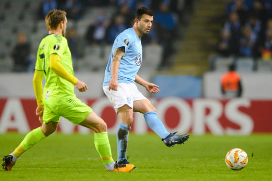 Ole Jørgen Halvorsen of Sarpsborg 08 and Behrang Safari of