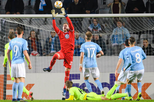 Goalkeeper Johan Dahlin of Malmö FF