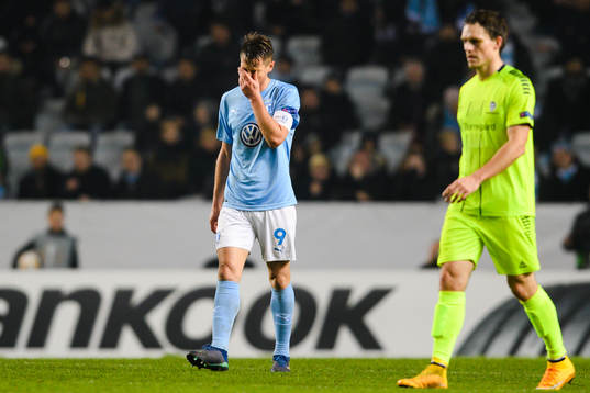 Markus Rosenberg of Malmö FF looks dejected