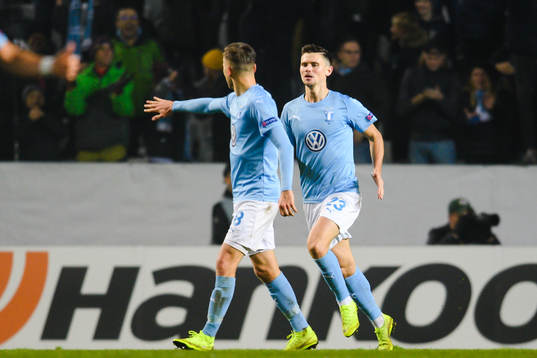Marcus Antonsson of Malmö FF celebrates
