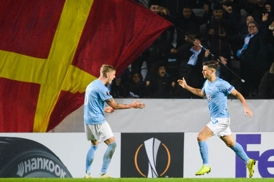 Marcus Antonsson of Malmö FF celebrates