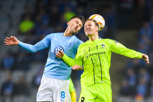 Arnór Ingvi Traustason of Malmö FF in action with Matti