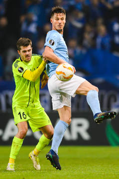 Markus Rosenberg and Joachim Thomassen of Sarpsborg 08