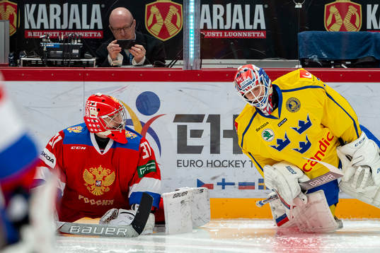 Ilya Sorokin #31, RUS, Lars Johansson #31, SWE