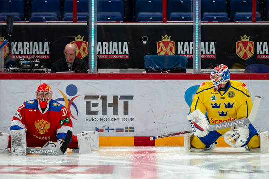 Ilya Sorokin #31, RUS, Lars Johansson #31, SWE
