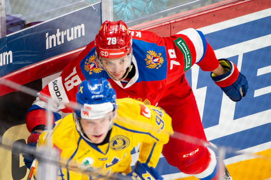 Joel Persson #94, SWE, Alexander Kadeikin #78, RUS