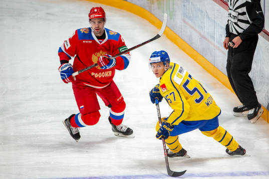 Viktor Antipin #9, RUS, Anton Wedin #57, SWE