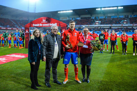 Helsingborgs Andri Runar Bjarnason  blir utsedd till Årets