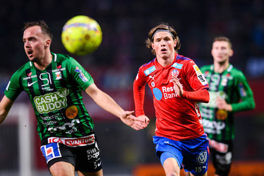 Varbergs Sebastian Möller och Helsingborgs Max Svensson