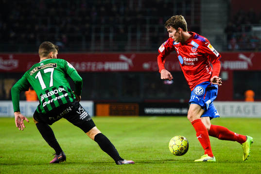 Varbergs Jakob Bergman och Helsingborgs Adam Eriksson