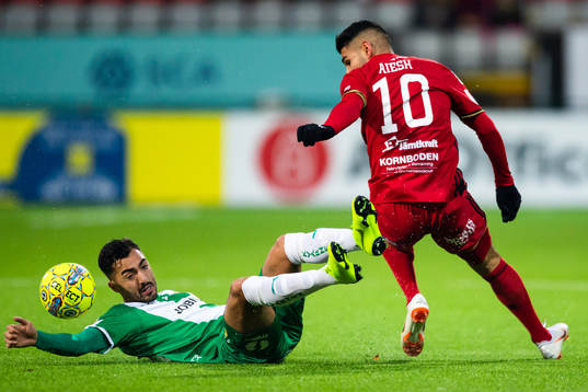 Hammarbys Jiloan Hamad och Östersunds Hosam Aiesh