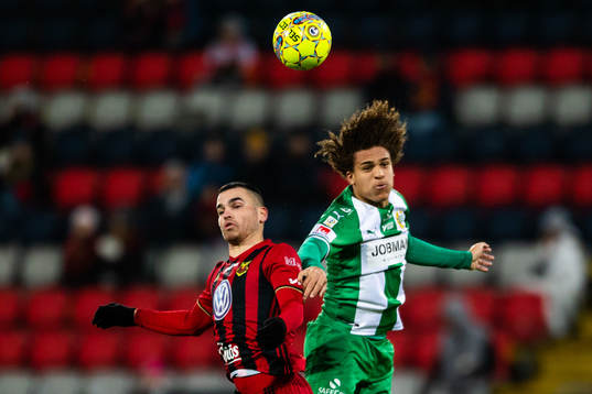 Östersunds Dino Islamovic och Hammarbys Neto Borges