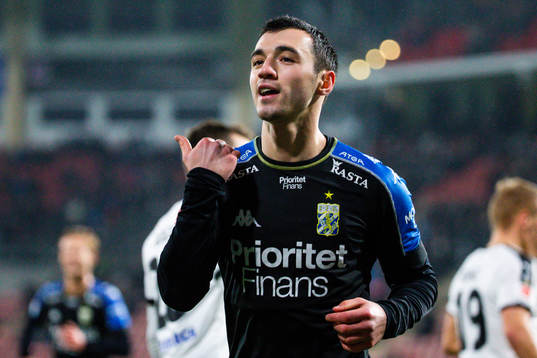 IFK Göteborgs Giorgi Kharaishvili jublar