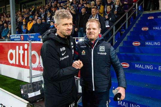 Lars Arne Nilsen, head coach of Brann, and Christian