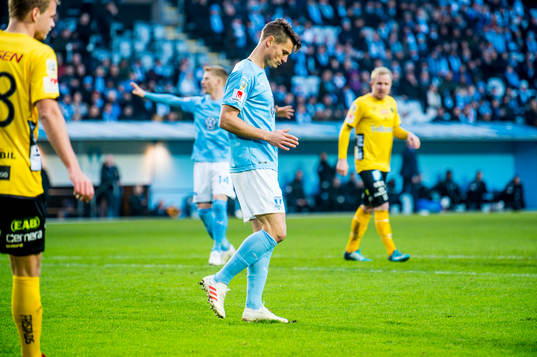 Malmö FFs Markus Rosenberg deppar