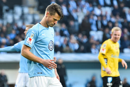 Malmö FFs Markus Rosenberg deppar