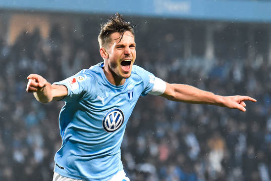 Malmö FFs Markus Rosenberg jublar