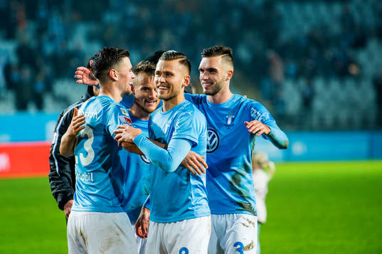 Malmö FFs Marcus Antonsson, Arnór Ingvi Traustason och