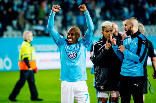 Malmö FFs Fouad Bachirou jublar
