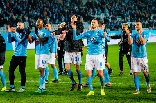 Malmö FFs spelare jublar