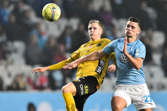 Elfsborgs Joakim Nilsson och Malmö FFs Marcus Antonsson