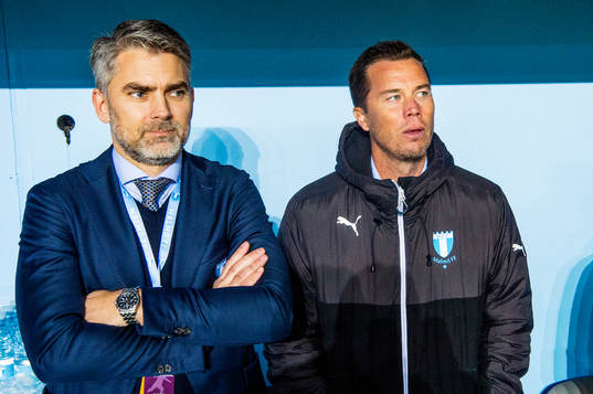 Malmö FFs VD Niclas Carlnén och sportchef Daniel Andersson