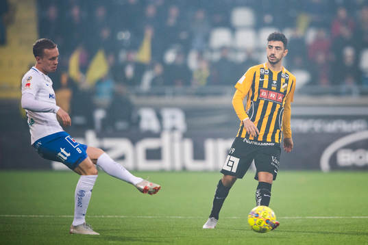 Norrköpings Gudmundur Thorarinsson och Häckens Daleho