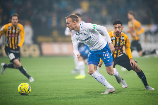Norrköpings Gudmundur Thorarinsson och Häckens Daleho