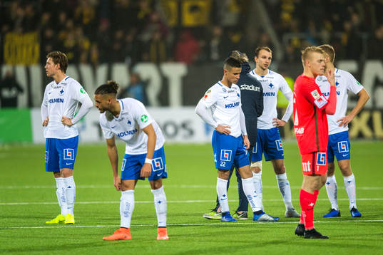 Norrköpings Alexander Fransson och Ian Smith deppar