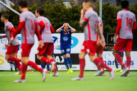 Aron Elís Thrándarson of Aalesund reacts