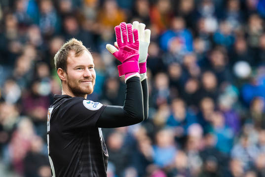 Goalkeeper Aleksei Gorodovoy of Kongsvinger