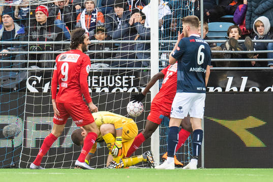 Goalkeeper Iven Austbø of Viking reacts after