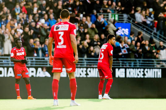 Marlon Mateus Da Silva of Kongsvinger looks dejected