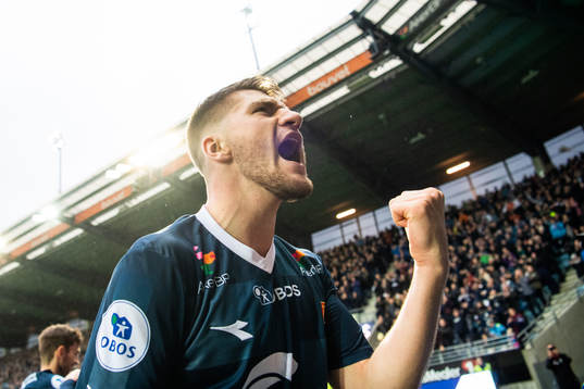 Axel Andresson of Viking celebrates