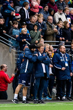 Bjarne Berntsen, head coach of Viking, in the last minutes