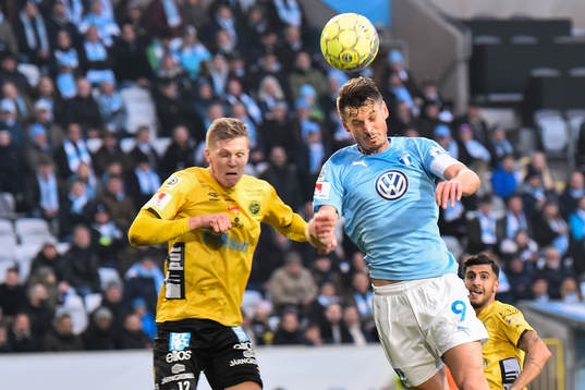 Malmö FFs Markus Rosenberg och Elfsborgs Joakim Nilsson