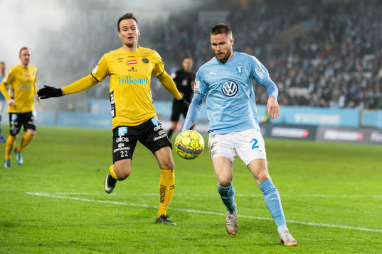 Malmö FFs Lasse Nielsen och Elfsborgs Viktor Prodell