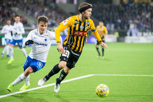 Norrköpings Simon Skrabb och Häckens Rasmus Lindgren