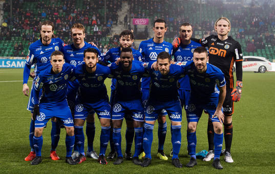Sundsvalls startelva, bakre raden fr.v. Linus Hallenius,