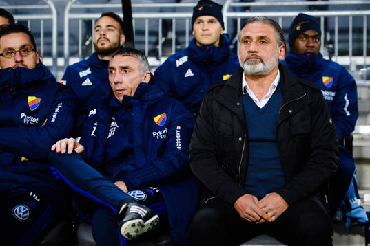 Djurgårdens tränare Özcan Melkemichelu