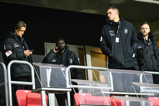 s Kristoffer Olsson, Enoch Kofi Adu, målvakt Oscar Linnér