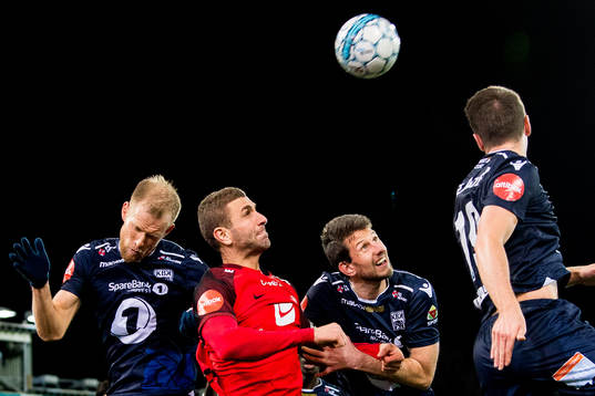 Dan Peter Ulvestad of Kristiansund, Azar Karadas of Brann