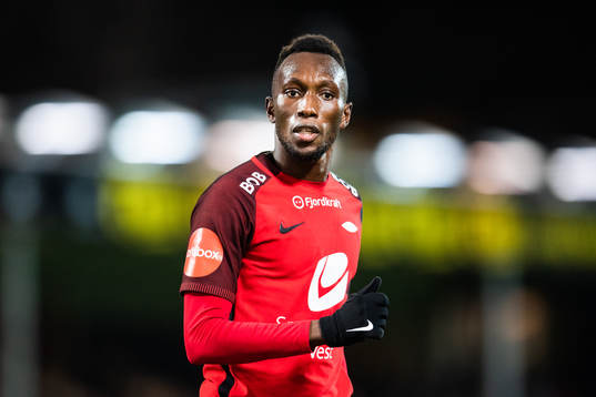 Daouda Bamba of Brann looks dejected