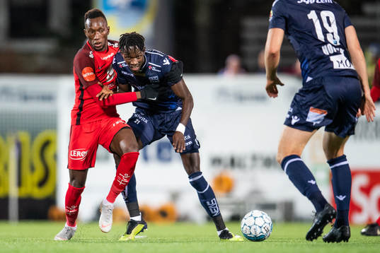 Daouda Bamba of Brann and Amidou Diop of Kristiansund