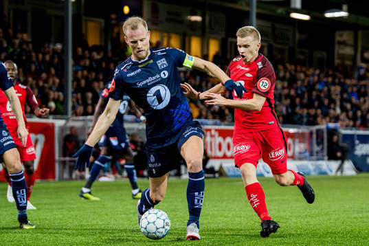 Dan Peter Ulvestad of Kristiansund and Taijo Teniste of