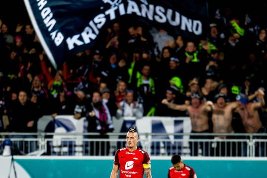 Vito Wormgoor of Brann looks dejected