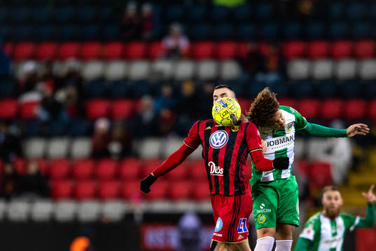 Östersunds Dino Islamovic  och Hammarbys Neto Borges